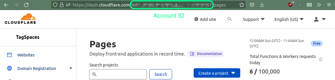 Cloudflare account ID