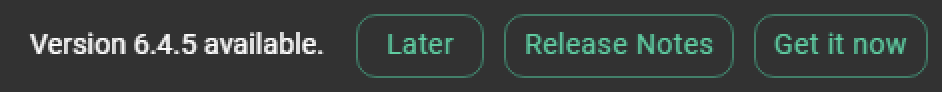 New version notification