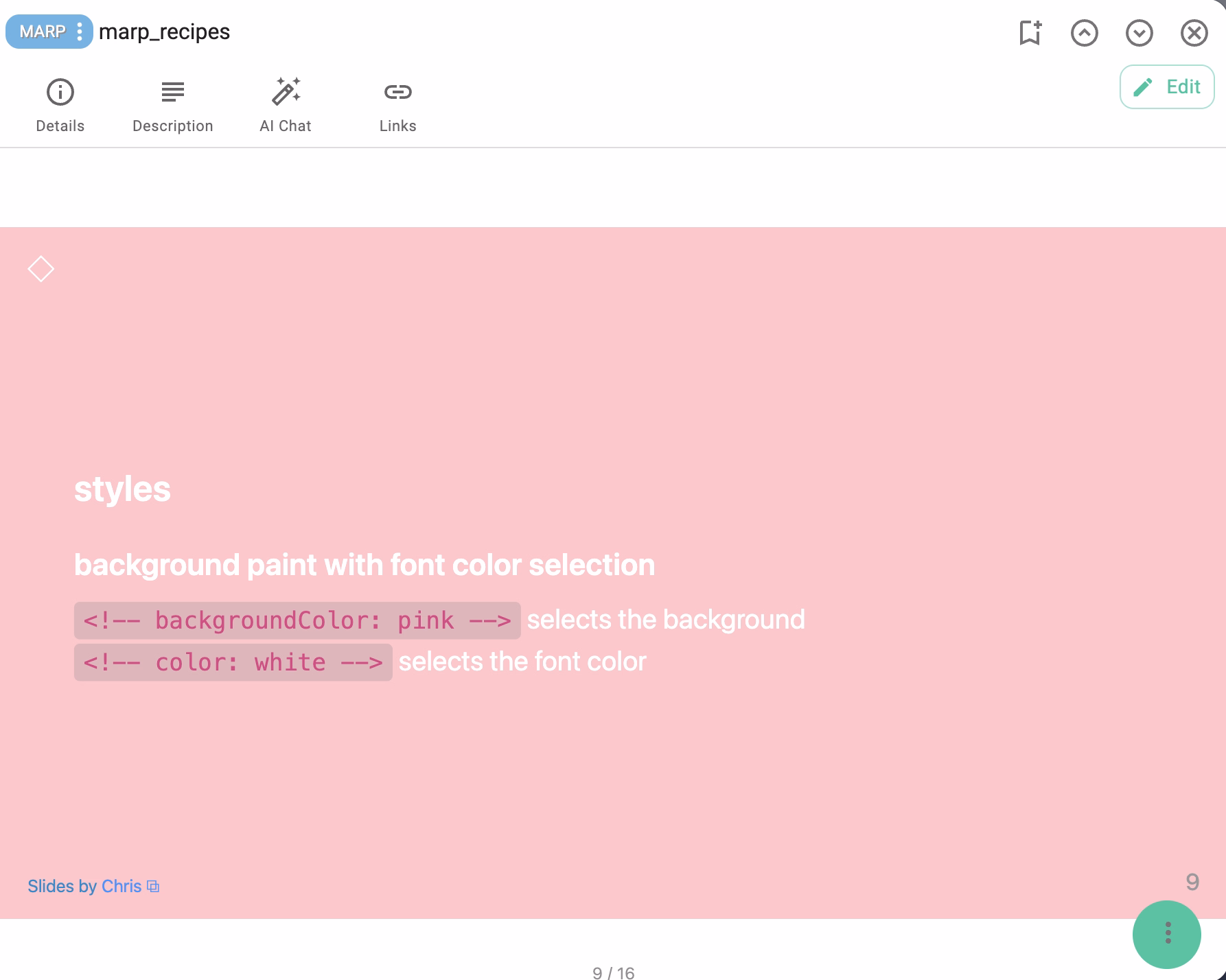Marp slide with custom background colors