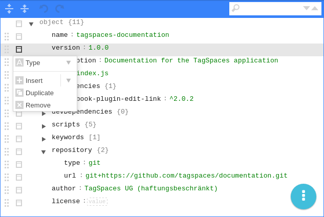 tagspaces application error
