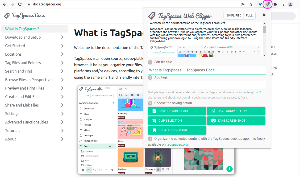 everything search tagspaces